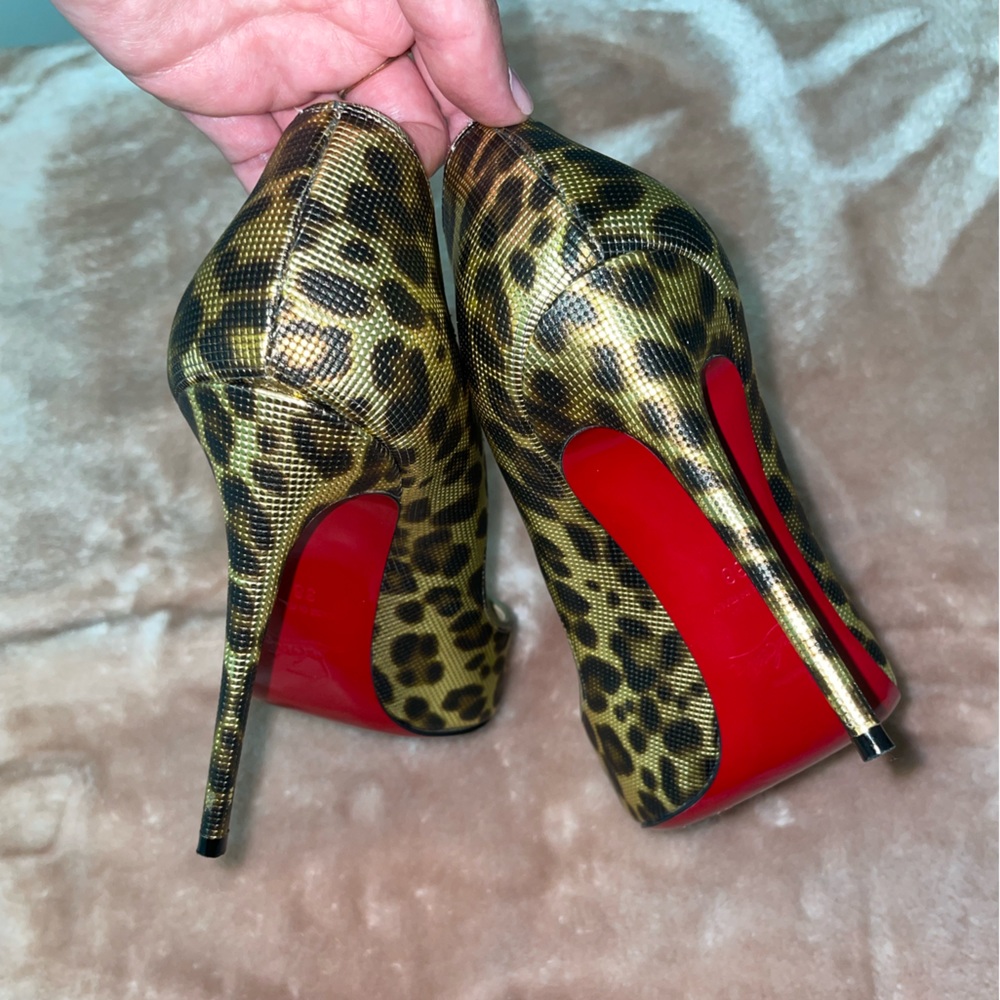 Cheetah Louboutin; Size:38